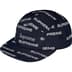 Supreme Reflective Jacquard Camp Cap - Navy (front)