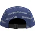 Supreme Reflective Jacquard Camp Cap - Navy (front)