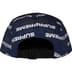Supreme Reflective Jacquard Camp Cap - Navy (front)