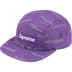 Supreme Reflective Jacquard Camp Cap - Purple (front)