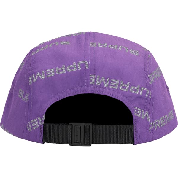 Supreme Reflective Jacquard Camp Cap - Purple (front)