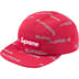 Supreme Reflective Jacquard Camp Cap - Red (front)