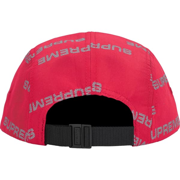 Supreme Reflective Jacquard Camp Cap - Red (front)