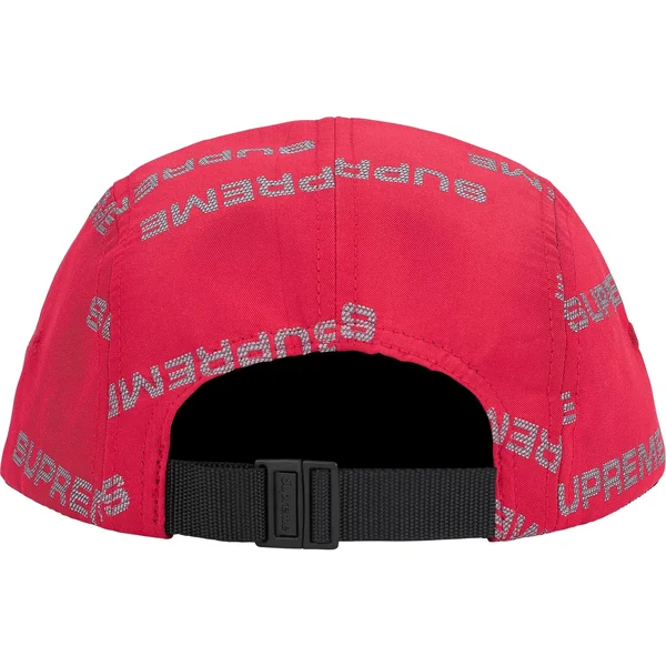 Supreme Reflective Jacquard Camp Cap - Red (front)