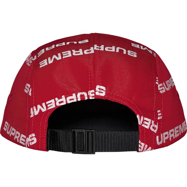 Supreme Reflective Jacquard Camp Cap - Red (front)