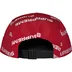 Supreme Reflective Jacquard Camp Cap - Red (front)