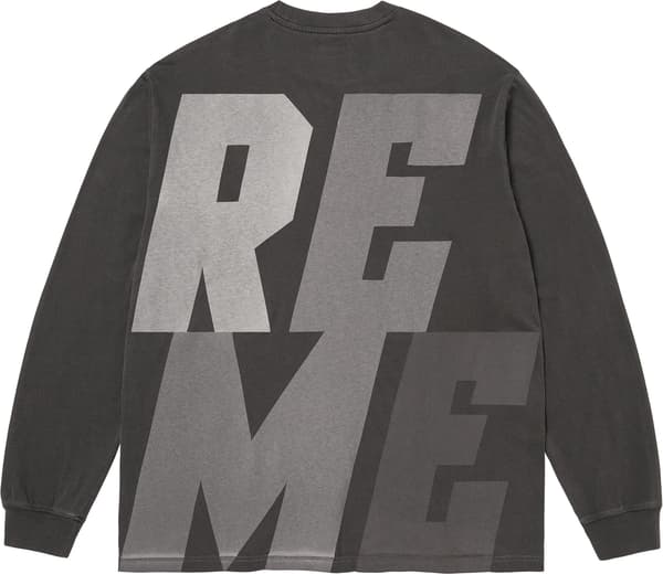Supreme Reflective L/S Top - Black (front)