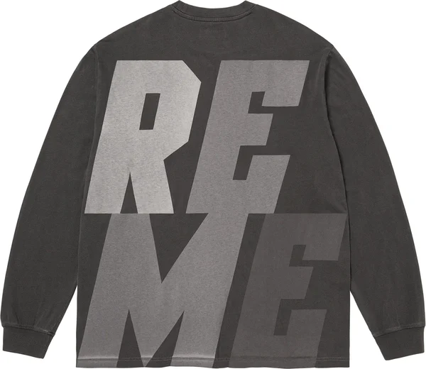 Supreme Reflective L/S Top - Black (front)