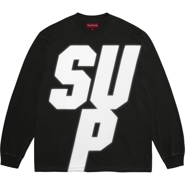 Supreme Reflective L/S Top - Black (front)