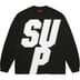 Supreme Reflective L/S Top - Black (front)