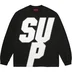 Supreme Reflective L/S Top - Black (front)