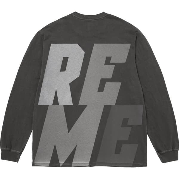 Supreme Reflective L/S Top - Black (front)