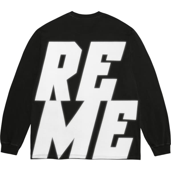 Supreme Reflective L/S Top - Black (front)