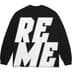 Supreme Reflective L/S Top - Black (front)