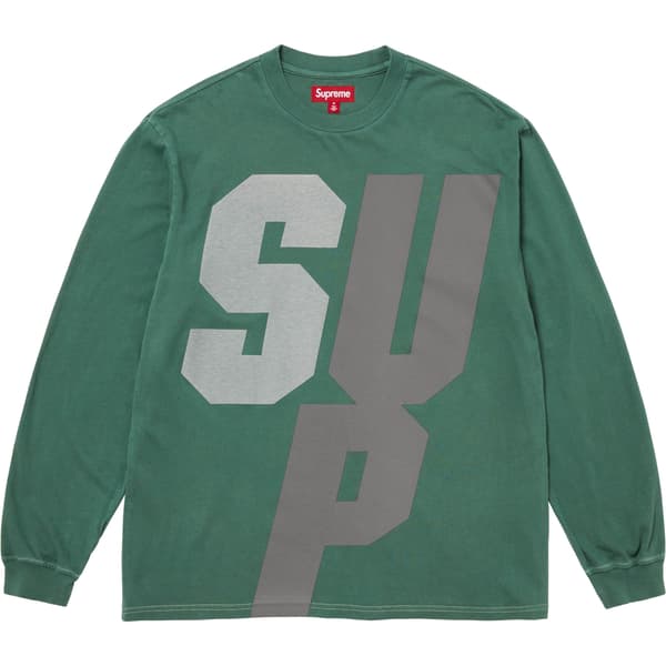 Supreme Reflective L/S Top - Green (front)