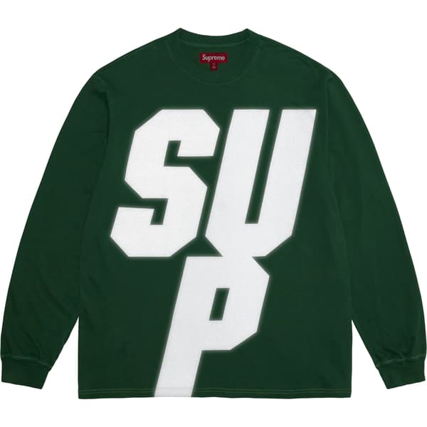 Supreme Reflective L/S Top - Green (front)