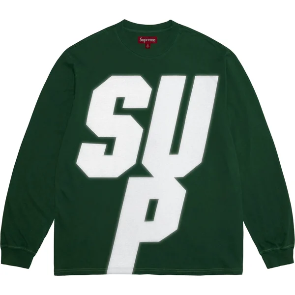 Supreme Reflective L/S Top - Green (front)