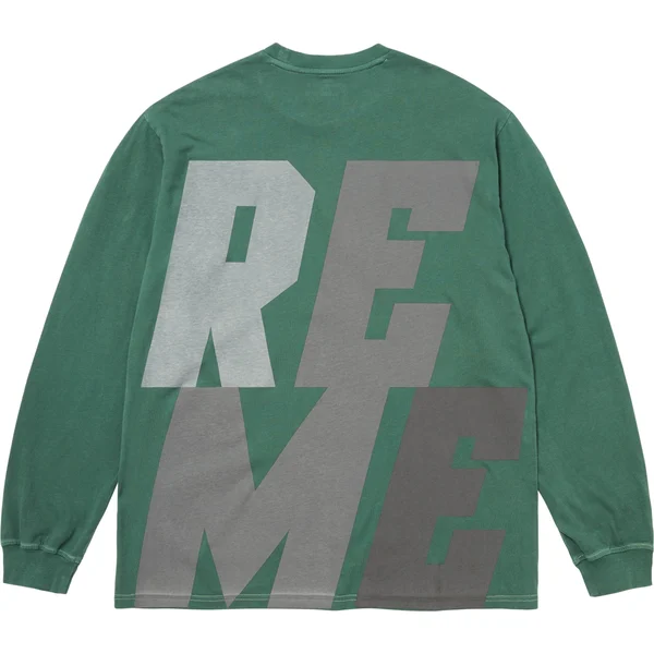 Supreme Reflective L/S Top - Green (front)