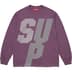 Supreme Reflective L/S Top - Purple (front)