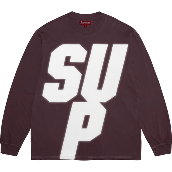 Supreme Reflective L/S Top - Purple (front)