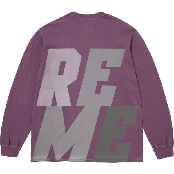 Supreme Reflective L/S Top - Purple (front)