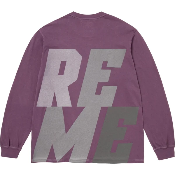 Supreme Reflective L/S Top - Purple (front)