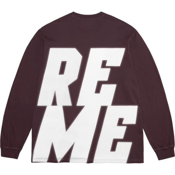 Supreme Reflective L/S Top - Purple (front)