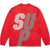 Supreme Reflective L/S Top - Red (front)