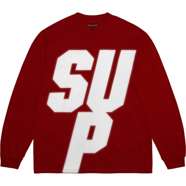 Supreme Reflective L/S Top - Red (front)