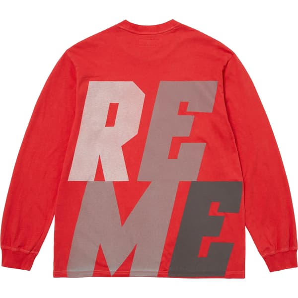 Supreme Reflective L/S Top - Red (front)