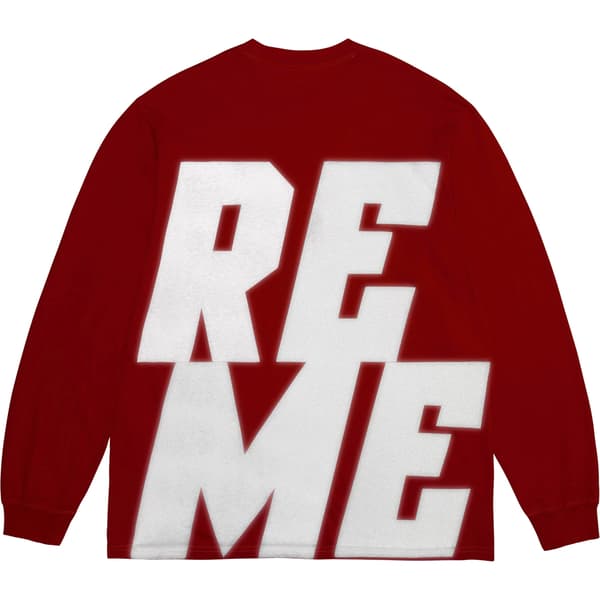 Supreme Reflective L/S Top - Red (front)