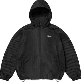 Supreme Reflective Pinstripe Track Jacket Black