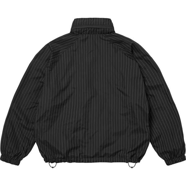 Supreme Reflective Pinstripe Track Jacket - Black (front)
