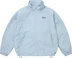 Supreme Reflective Pinstripe Track Jacket - Light Blue (front)