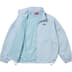 Supreme Reflective Pinstripe Track Jacket - Light Blue (front)