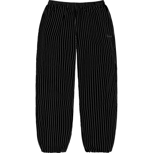 Supreme Reflective Pinstripe Track Pant - Black (front)