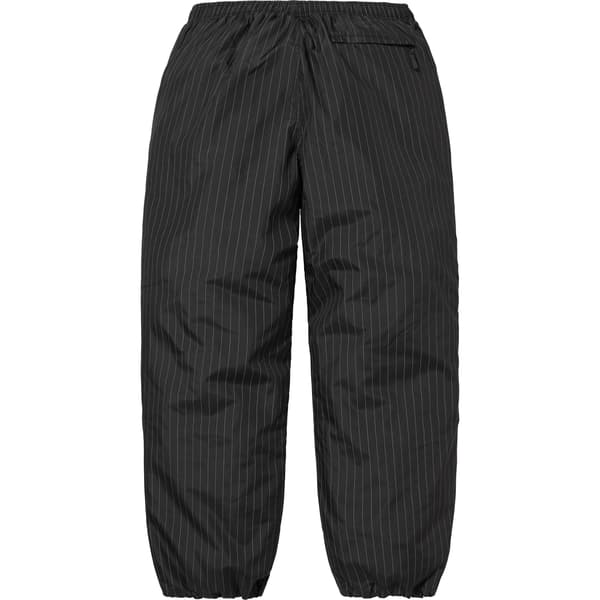 Supreme Reflective Pinstripe Track Pant - Black (front)