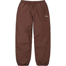 Supreme Reflective Pinstripe Track Pant Brown