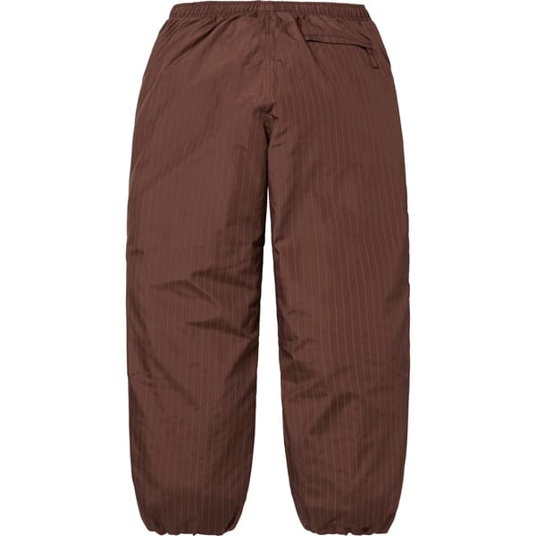 Supreme Reflective Pinstripe Track Pant - Brown (front)
