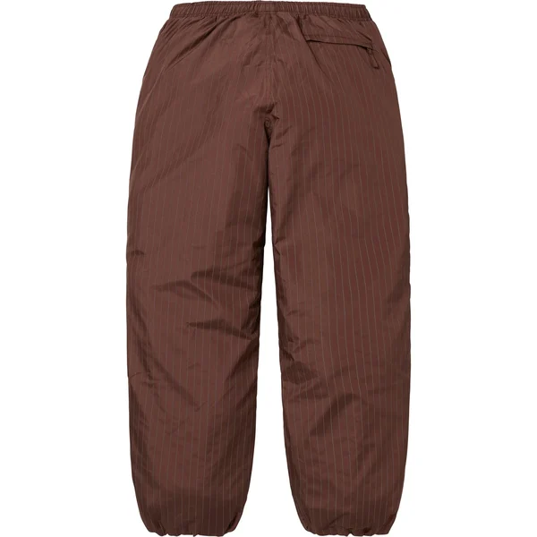 Supreme Reflective Pinstripe Track Pant - Brown (front)
