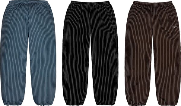 Supreme Reflective Pinstripe Track Pant - Group Shots (front)