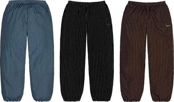Supreme Reflective Pinstripe Track Pant - Group Shots (front)