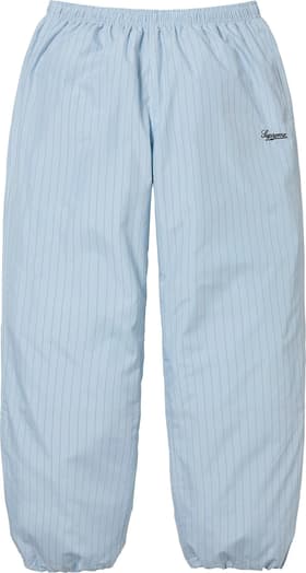 Supreme Reflective Pinstripe Track Pant Light Blue