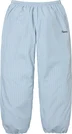 Supreme Reflective Pinstripe Track Pant - Light Blue (front)