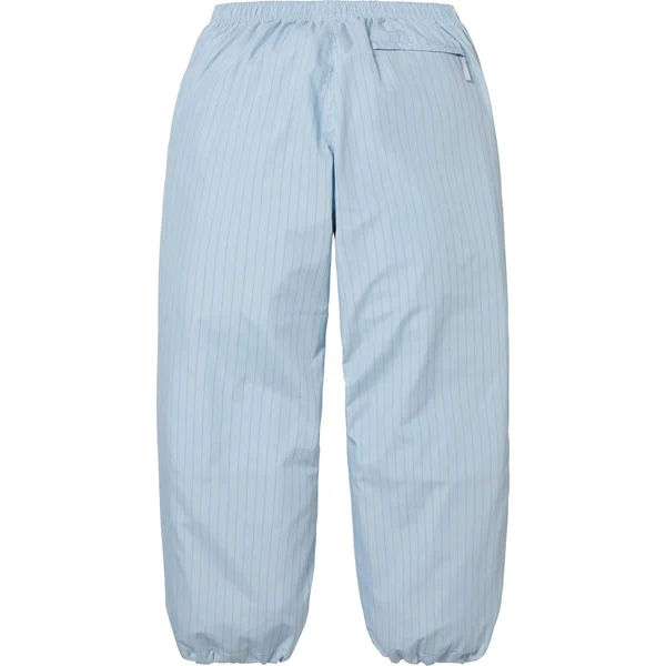 Supreme Reflective Pinstripe Track Pant - Light Blue (front)