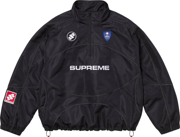 Supreme Reflective Piping Pullover - Black (front)