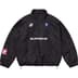 Supreme Reflective Piping Pullover - Black (front)