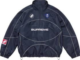 Supreme Reflective Piping Pullover Navy