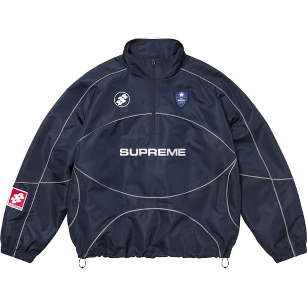 Supreme Reflective Piping Pullover - Navy (front)