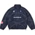 Supreme Reflective Piping Pullover - Navy (front)